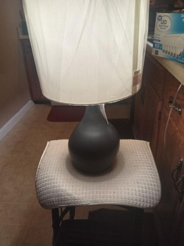 Livabliss Enoki 21-in Cream/White On/Off switch Table Lamp with Linen ...
