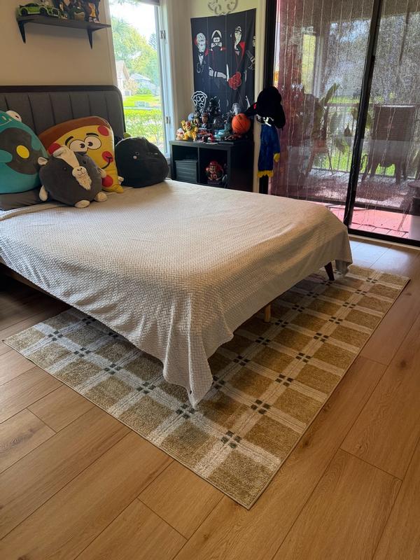 Livabliss La Luna 7-ft x 5-ft Flatweave Polyester/Polypropylene Tan/Off ...