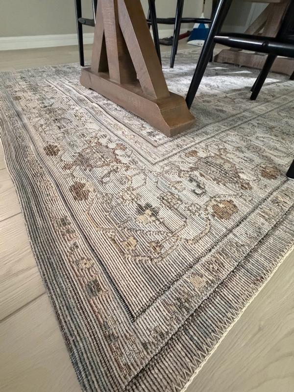 Livabliss 5-ft x 7-ft Ivory/Taupe/Sage Indoor Medallion Area Rug in the ...