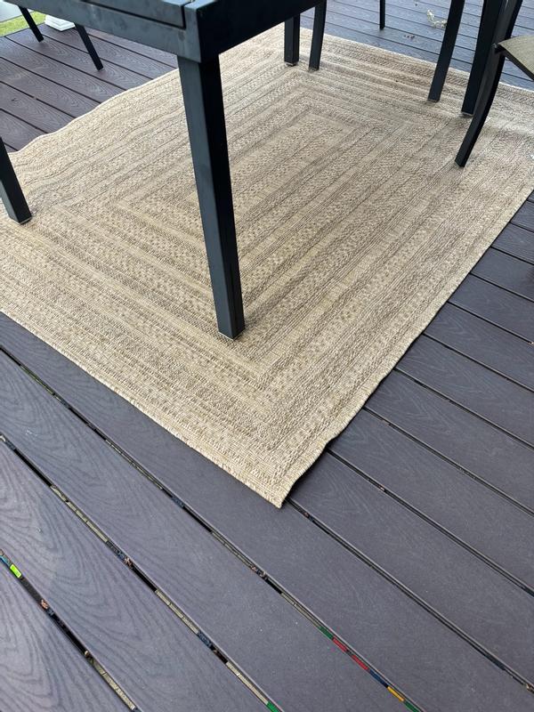 Livabliss 5 X 7 (ft) Prairie Dust Indoor/Outdoor Geometric Farmhouse ...