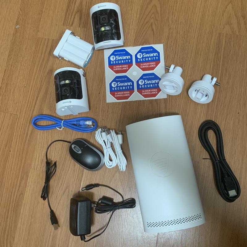 Elweyoo 22 Inch CCTV White Monitoring Display Screen Security Camera