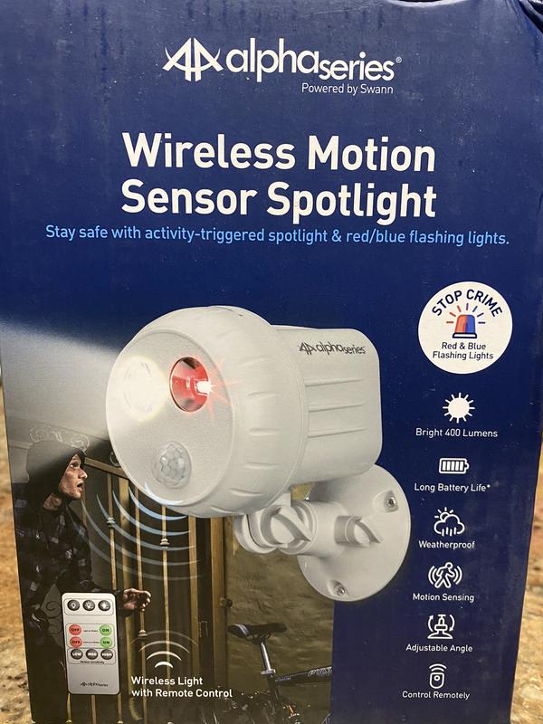 Alpha-Series Wireless Motion Sensor Spotlight