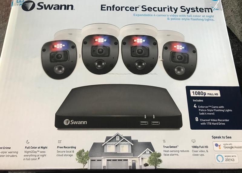 Home 4 Camera 4 Channel 1080p Full HD DVR Security System - SWDVK