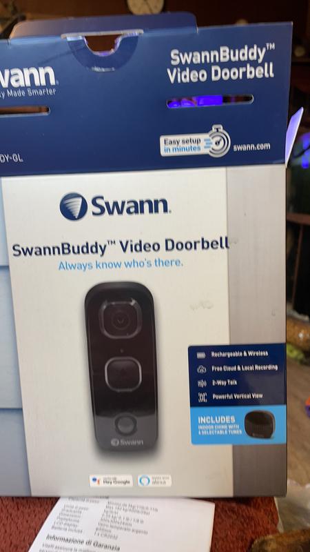 Swann video best sale doorbell kit