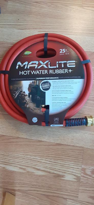 Goodyear MAXLite 5/8 in. x 25 ft. Premium Duty Hot Water Rubber Plus Hose