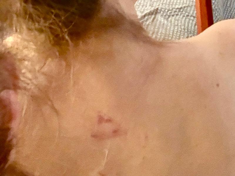 Customer photo for "Too short and painful metal triangle in back"