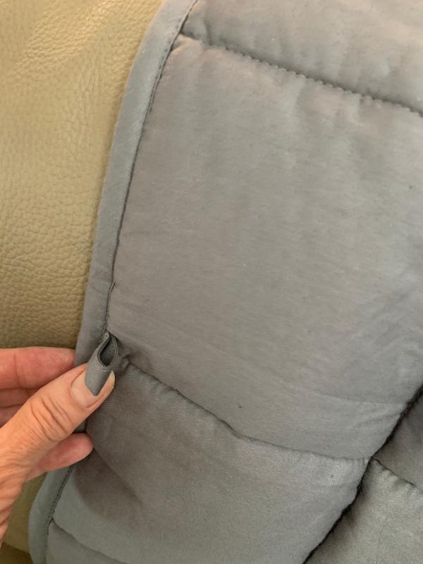 There are 8 of these loops to help attach it to a duvet.