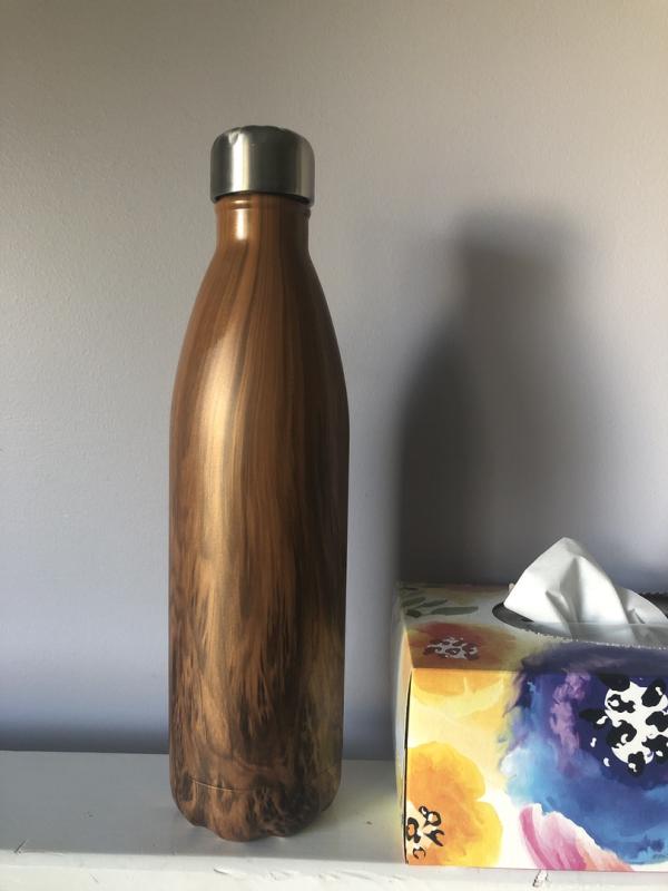 S'well Triple-Layered Vacuum-Insulated Stainless Steel Water Bottle, 17 Fl  Oz, Teakwood & Reviews