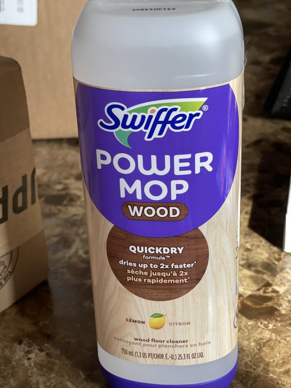 Swiffer Power Mop 25.3 oz Lemon Scent Wood Floor Cleaner (2-Count