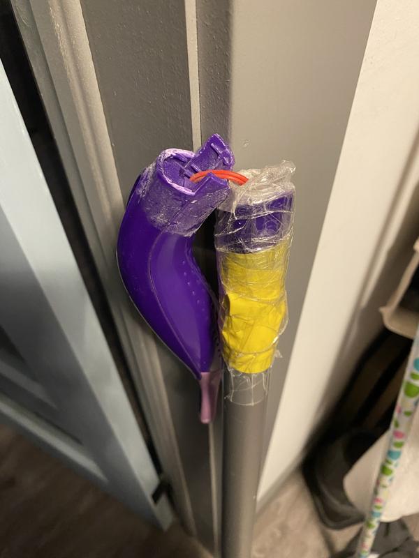 Handle broke tried to tape it