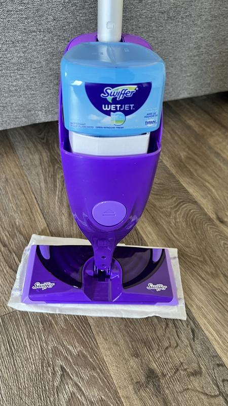 SWIFFER Wet Jet Mop Starter Kit: Spray Mop 5-Pads Cleaning Solution NEW