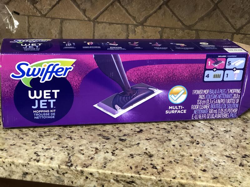  Swiffer WetJet Starter Kit, Includes: 1 Power Mop, 5