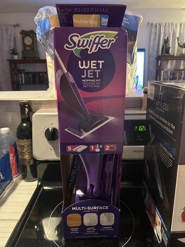 Reviews for Swiffer WetJet Spray Mop Starter Kit (1-WetJet, 5-Pads,  Cleaning Solution and Batteries)