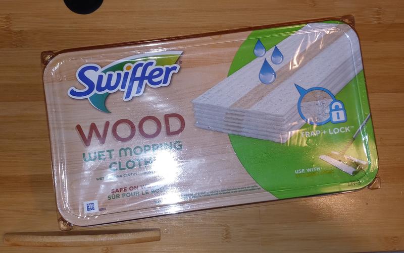 Swiffer Sweeper Wet Wood Floor Mopping Cloth Refills for Floor Mopping and  Cleaning, Hardwood Floor Cleaner, 20 count