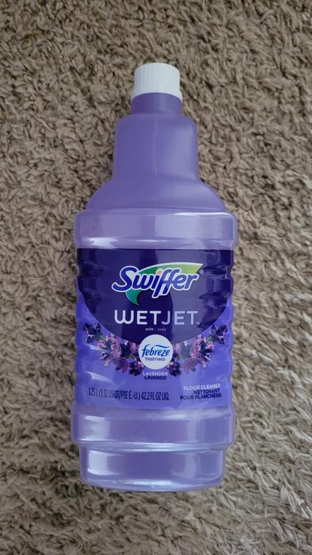 Swiffer WetJet Floor Cleaner Solution Refill, Lemon, 1 Ct, 42.2 fl oz 
