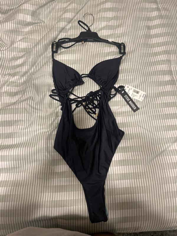 Customer photo for "A flattering, high-quality one-piece that fits per"