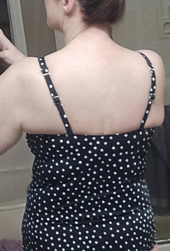 Customer photo for "Finally! A swimsuit top that's cute and flattering"