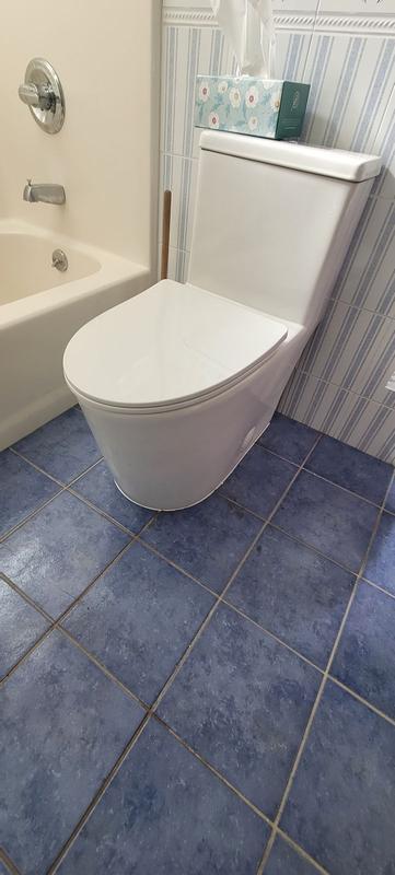 Swiss Madison Dreux White Single Elongated Standard height