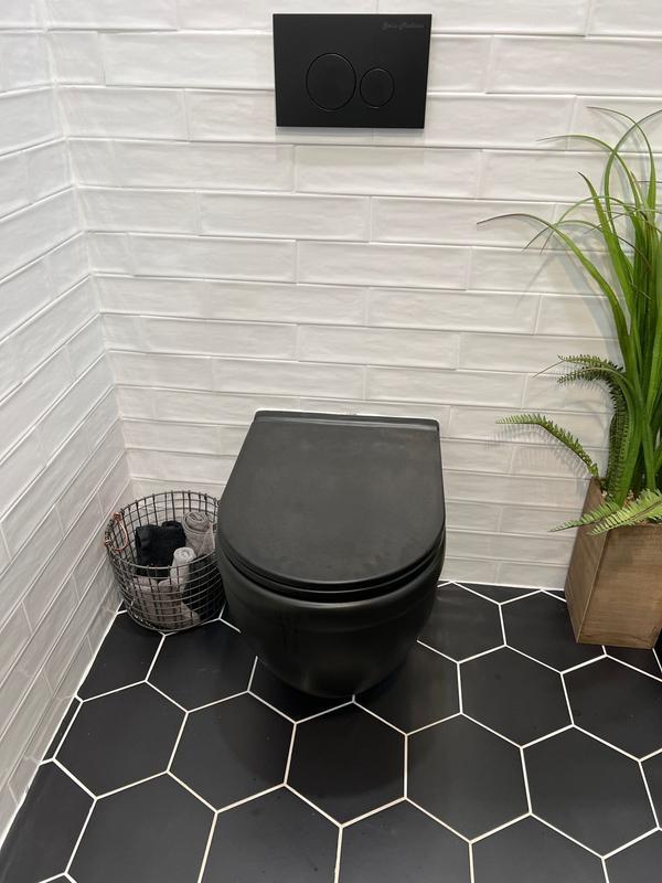 え*び様 イワタ　スィスマット　シングル Ivy Quick Release Toilet Seat in Matte Black (SM-WT450MB, SM