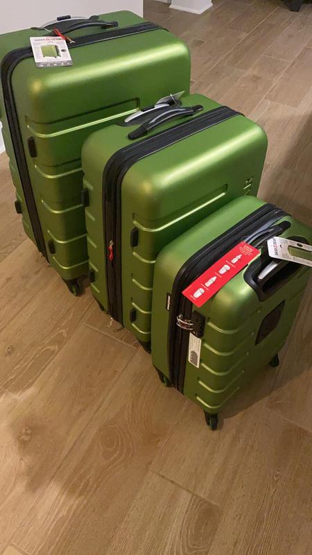 Swissgear 7366 Expandable 3PC Hardside Luggage Set - Lime