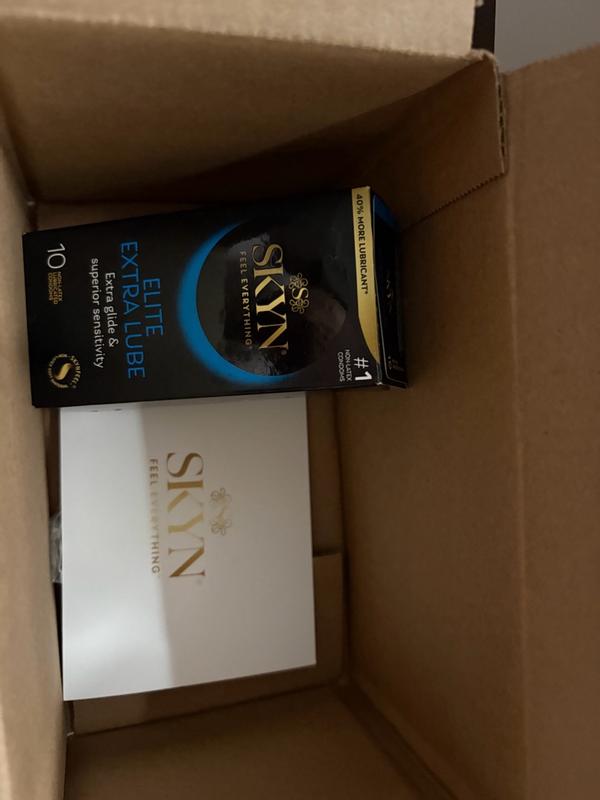 Buy SKYN Elite Extra Lube Condoms, 40% more silky, smooth lubrication.