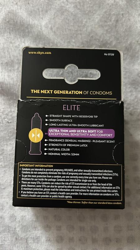 lifestyles skyn elite ultra thin non-latex lubricated condoms reviews Lot of 4 - Lifestyles SKYN Elite Non-Latex Condoms - 12 Ct Each - 48 TOTAL main image 1