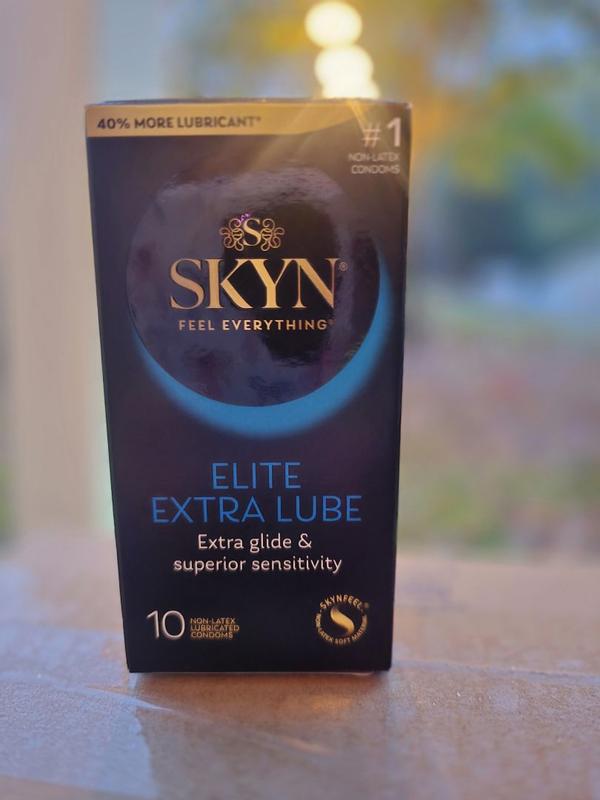 Buy SKYN Elite Extra Lube Condoms, 40% more silky, smooth lubrication.