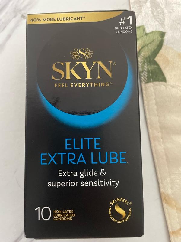 Buy SKYN Elite Extra Lube Condoms, 40% more silky, smooth lubrication.