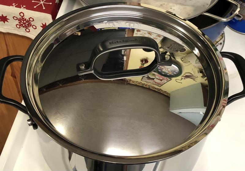 D5 Stainless Polished 5-ply Stock Pot 4 Quart