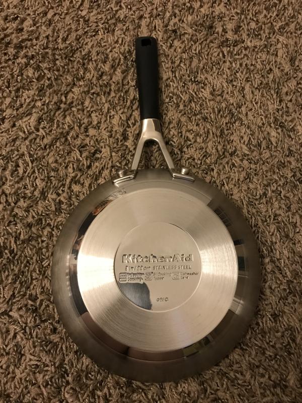 KitchenAid Stainless Steel Nonstick Frying Pan, 8-Inch, Brushed Stainl –  Meyer Canada