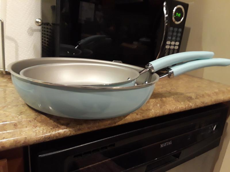 My new Rachel Ray skillets