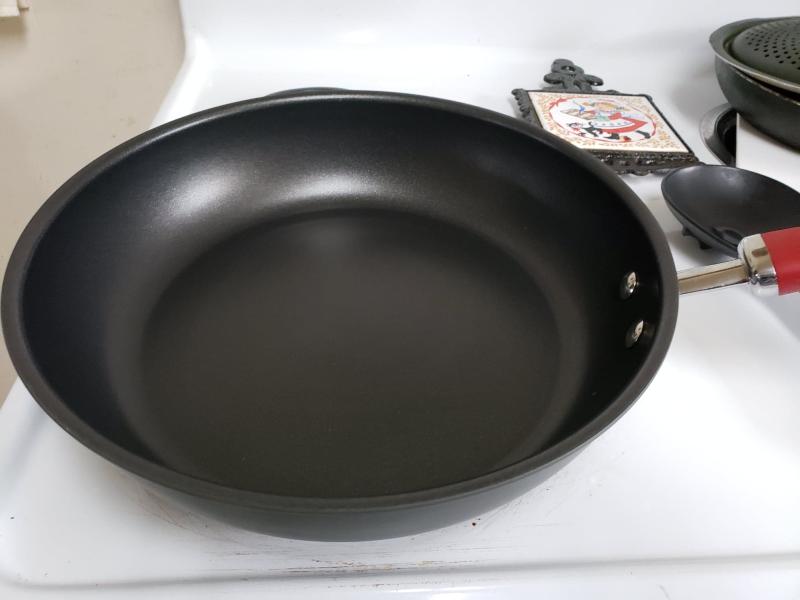 Create Delicious 9.5 and 11.75 Hard Anodized Nonstick Induction Frying Pan Set, Gray Shimmer