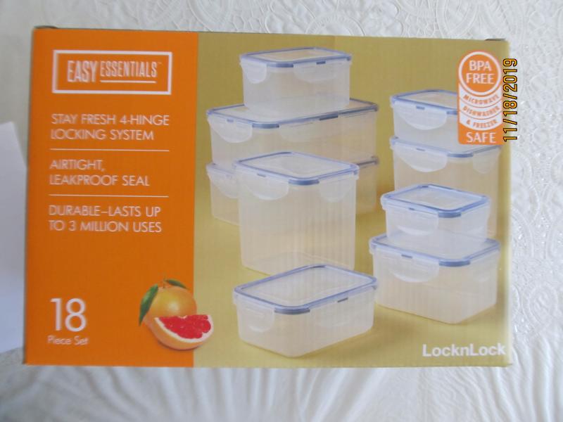 LocknLock Easy Essentials Food Storage Container Set, 18-Piece & Reviews