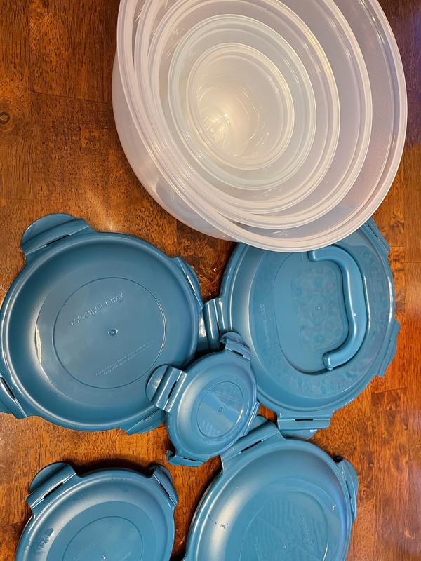 nested containers, lids spread out
