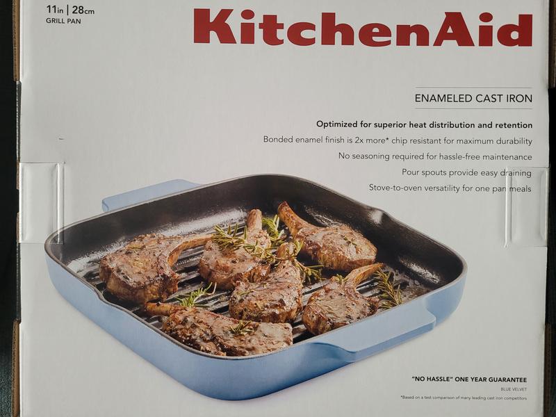 KitchenAid Enameled Cast Iron 6-Quart Dutch Oven - Blue Velvet