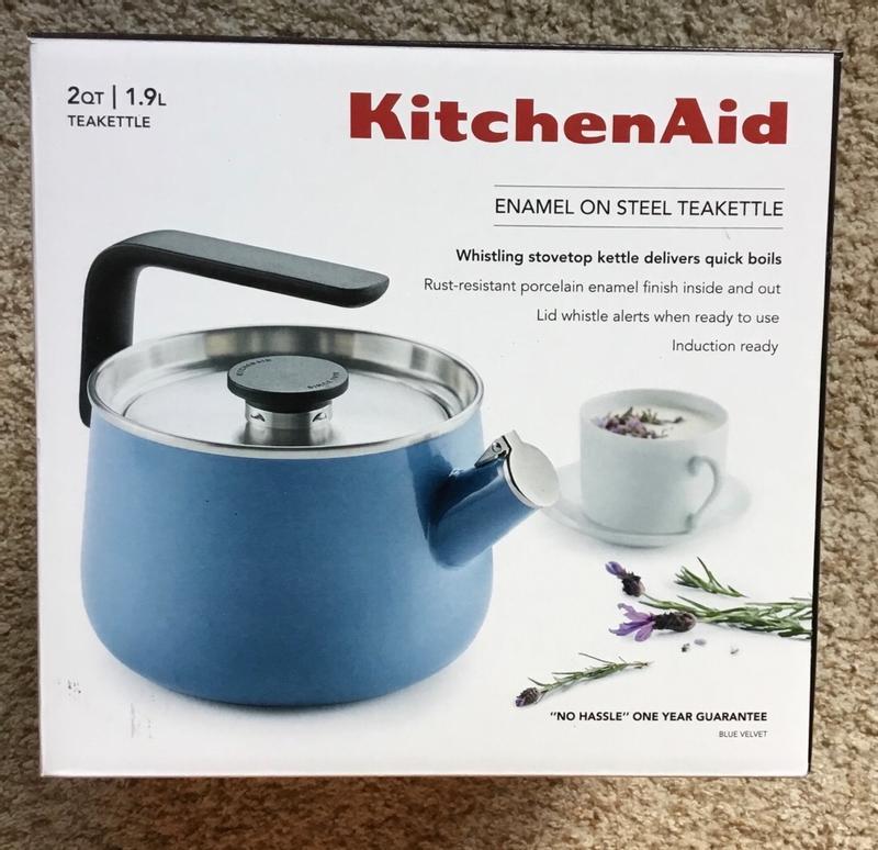 Kitchenaid blue tea kettle sale