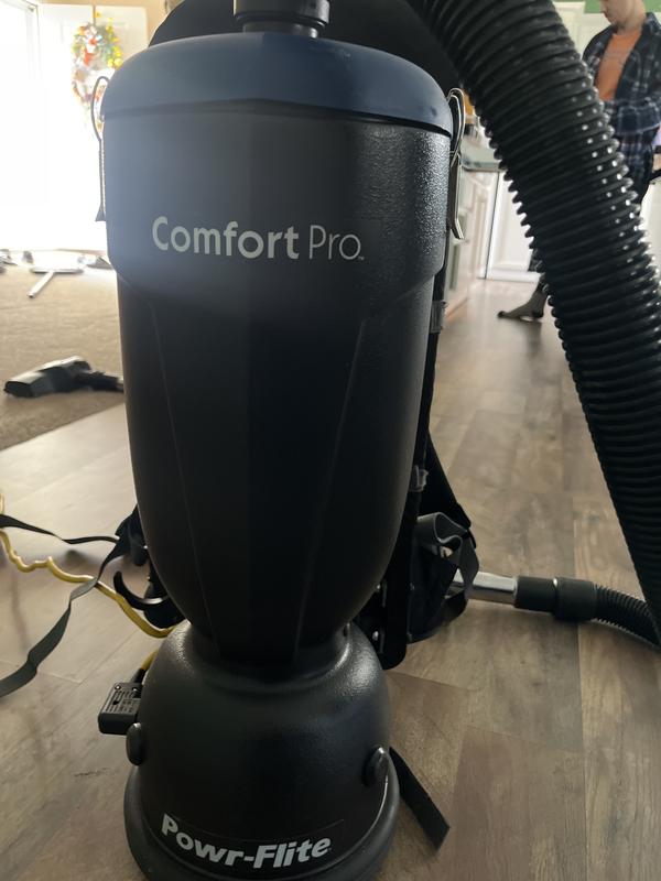 Powr-Flite Comfort Pro Open Mouth Paper Bags – 6 Quart, Pack Of 10, Reusable Vacuum Bags For Backpack Vacuums