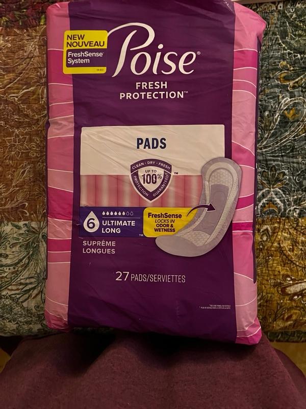 Poise Incontinence Ultra Thins Light Absorbency, 24 Count