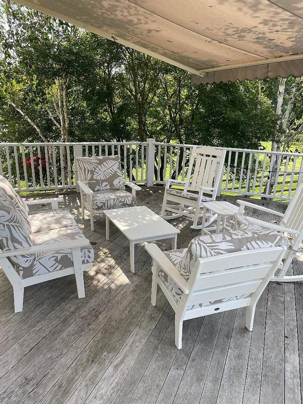 POLYWOOD Presidential Black Patio Rocker R100BL - The Home Depot