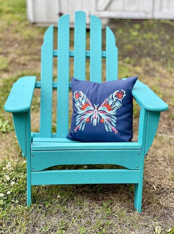 POLYWOOD Classic White Folding Plastic Adirondack Chair AD5030WH