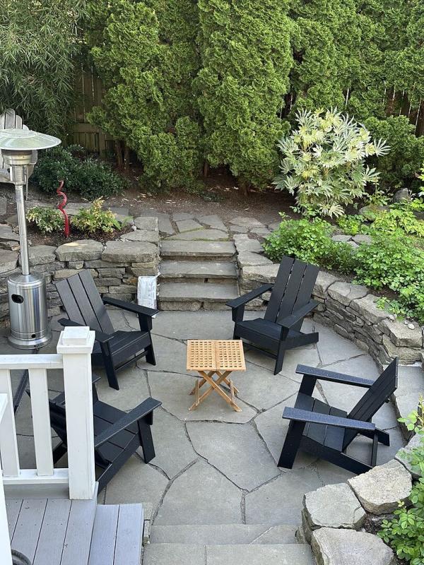 断捨離　90s USA製 ONEITAボディ THRASHER フェードブラック POLYWOOD Grant Park Slate Grey Modern Plastic Patio Adirondack