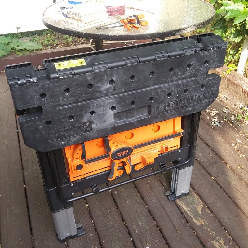 Pony E-Z CLAMP™ HEAVY DUTY FOLDING WORKTABLE | Woodworking Tools