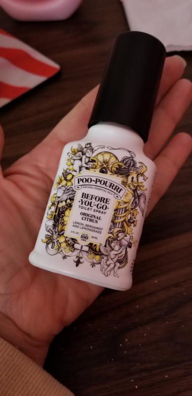 Poo-Pourri Before-You-Go Toilet Spray, Original Citrus, Travel Size 10 mL -  Lemon, Bergamot and Lemongrass, 0.34 Fl Oz (Pack of 1) 0.34 Fl Oz (Pack of