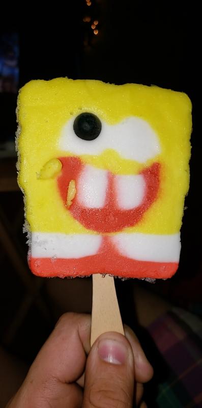 Popsicle Spongebob Squarepants Fruit Punch Cotton Candy Ice Pop 4 Oz King Soopers