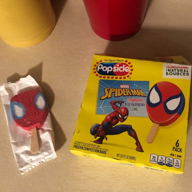 Popsicle Marvel Spider Man Frozen Confection 6 Ct 28 Fl Oz City Market