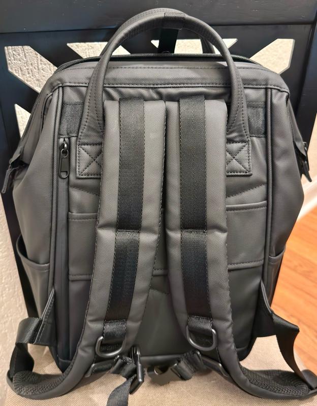 Customer photo for "Super luxe and durable backpack!"