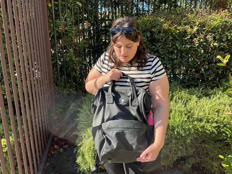 Customer photo for "Roomy, easy-to-pack backpack for all your travel needs"