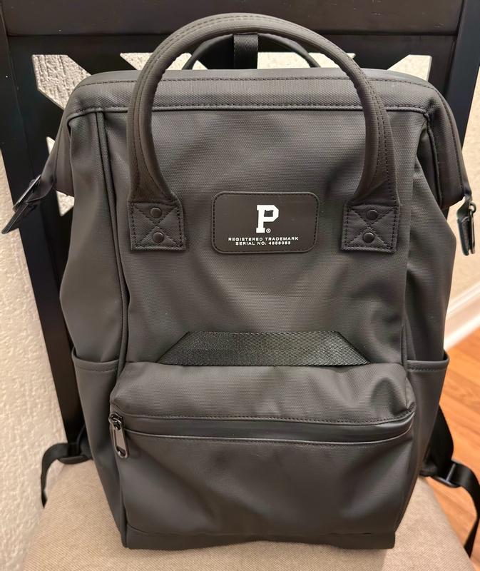 Customer photo for "Super luxe and durable backpack!"