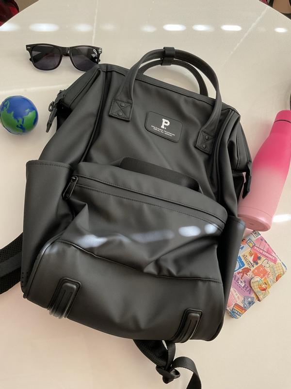 Customer photo for "Roomy, easy-to-pack backpack for all your travel needs"