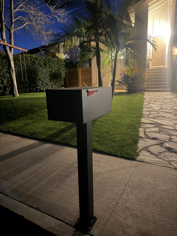 POST & PORCH Malone Post Mounted Mailbox malone-brown - The Home Depot